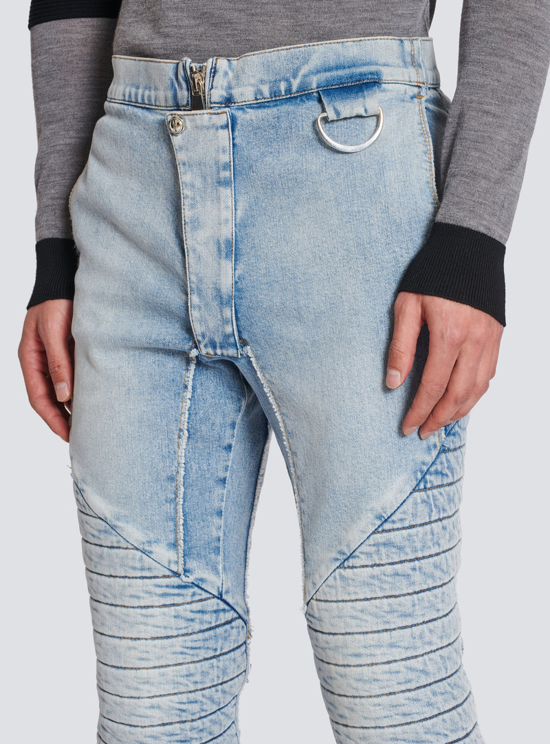 Ribbed cotton slim-fit jeans 6