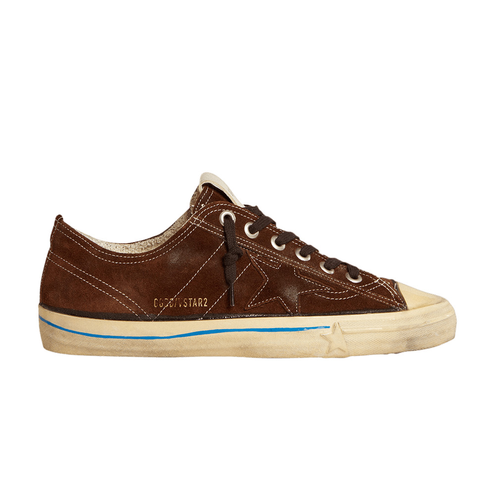 Golden Goose Wmns V-Star LTD 'Dark Brown White Stitching' - 1