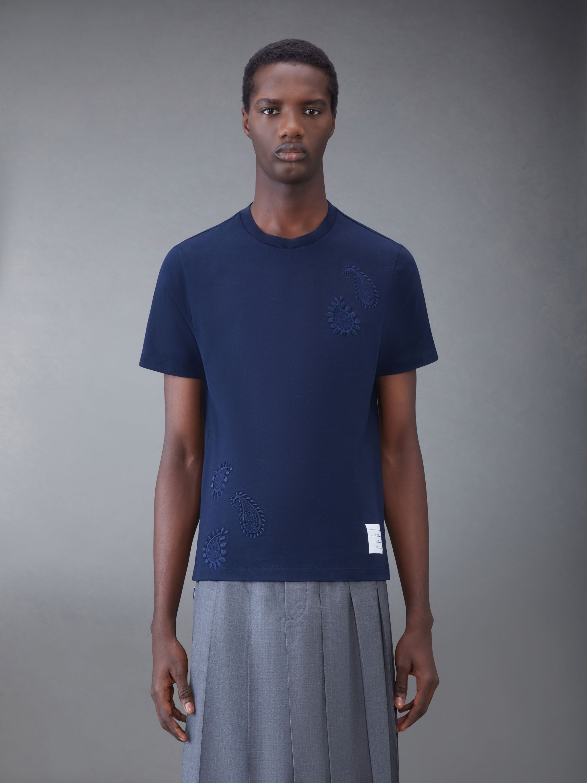 Midweight Jersey Paisley Short Sleeve Tee - 1
