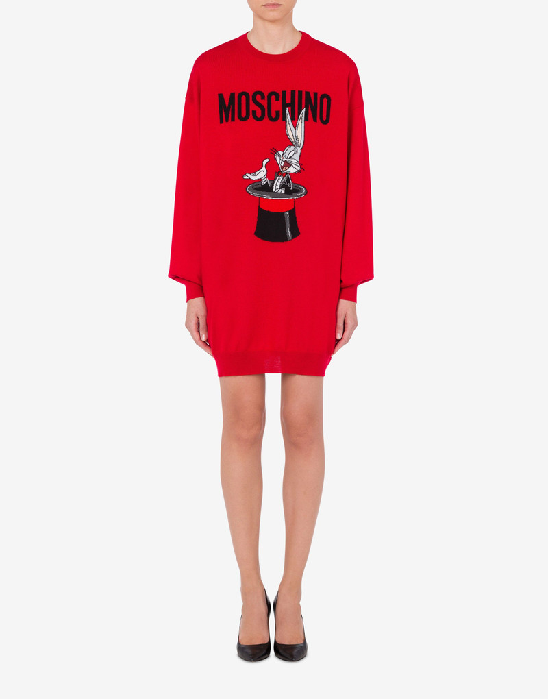 Moschino CHINESE NEW YEAR WOOL DRESS outlook