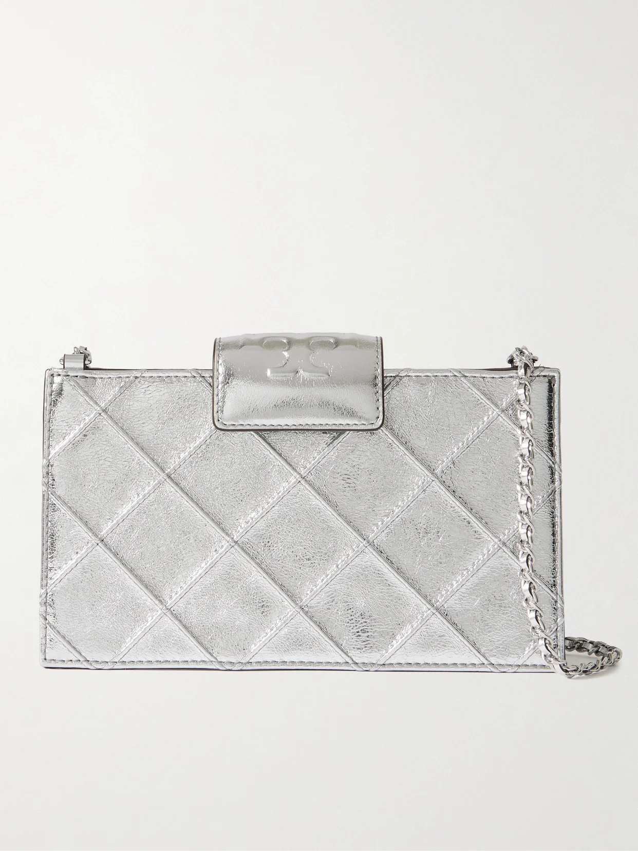 Fleming Mini Quilted Metallic Leather Shoulder Bag - 1