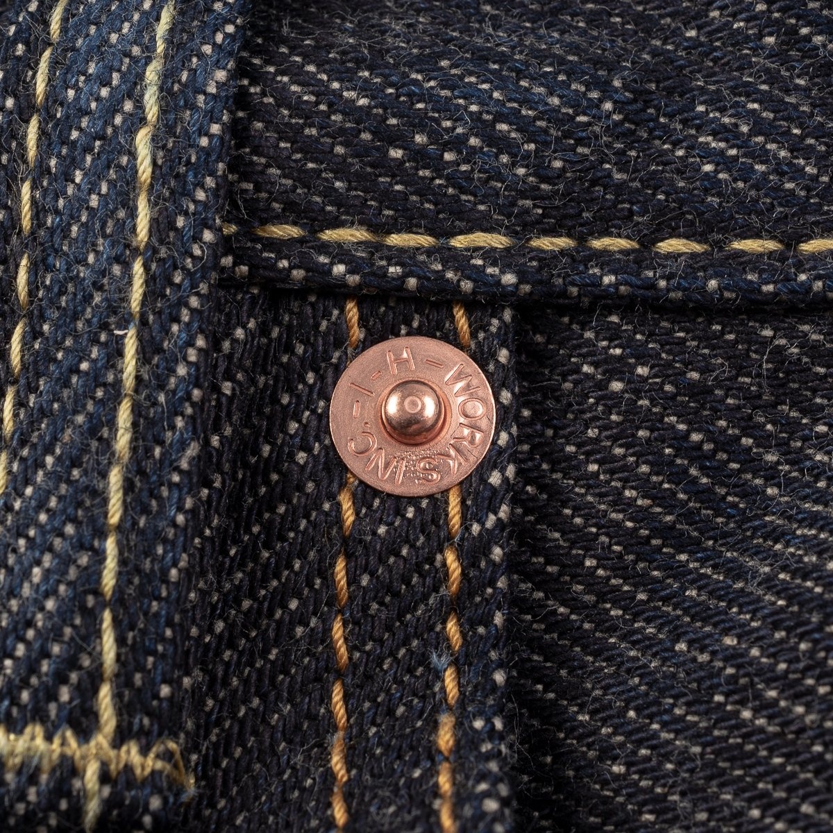 IH-777-SST 21oz Shinayaka Selvedge Denim Slim Tapered Cut Jeans - Indigo - 9