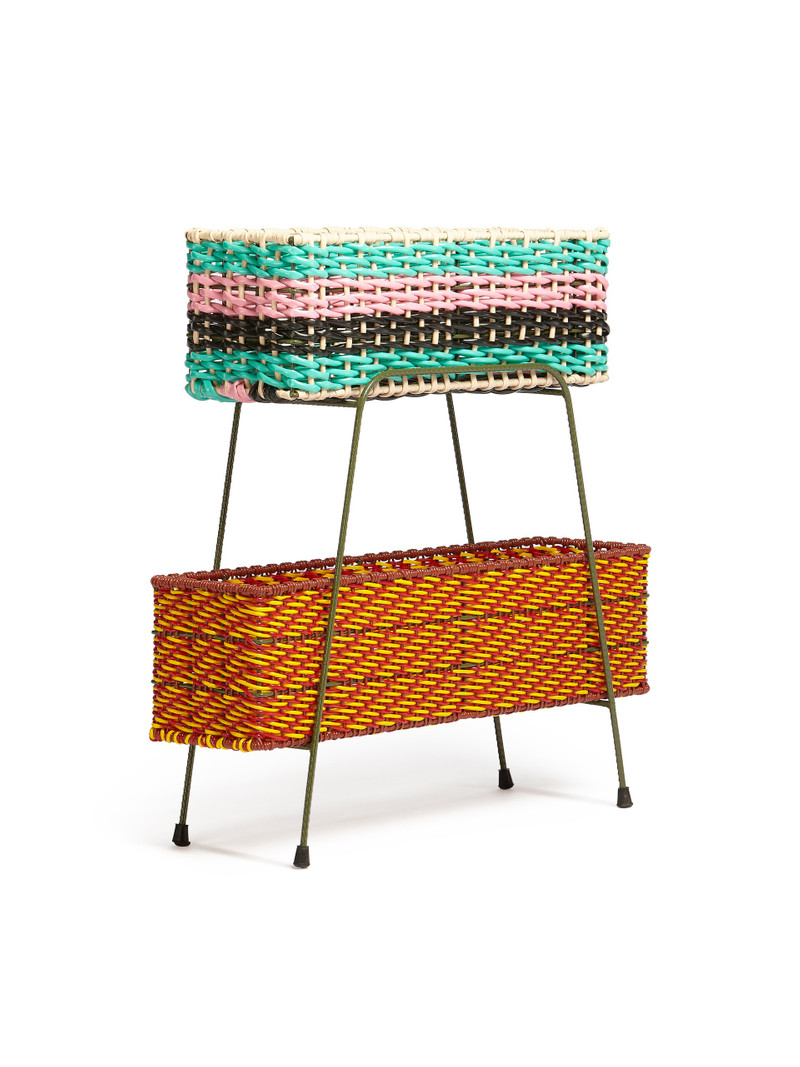Marni MARNI MARKET FRUITSTAND IN IRON BLUE MUTICOLOUR PVC outlook