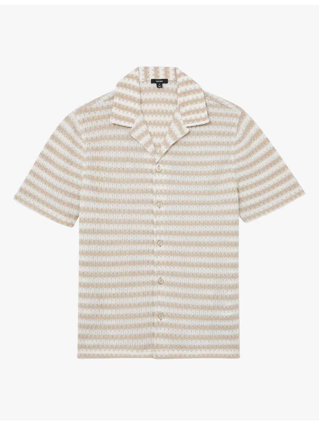 Island Striped Crochet Cotton-Blend Shirt - 1