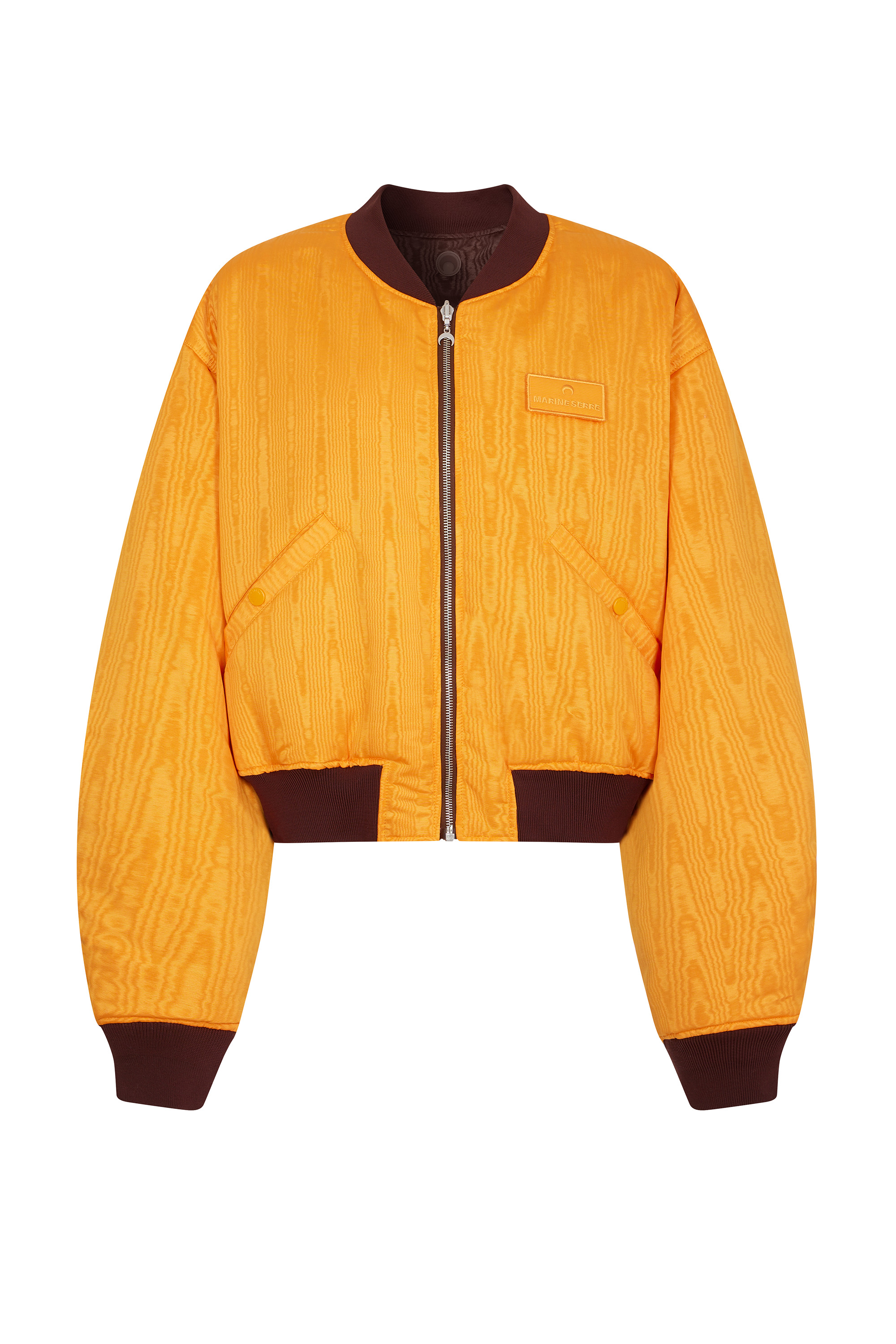 Marine Serre Regenerated Reversible Moire Bomber Jacket | REVERSIBLE