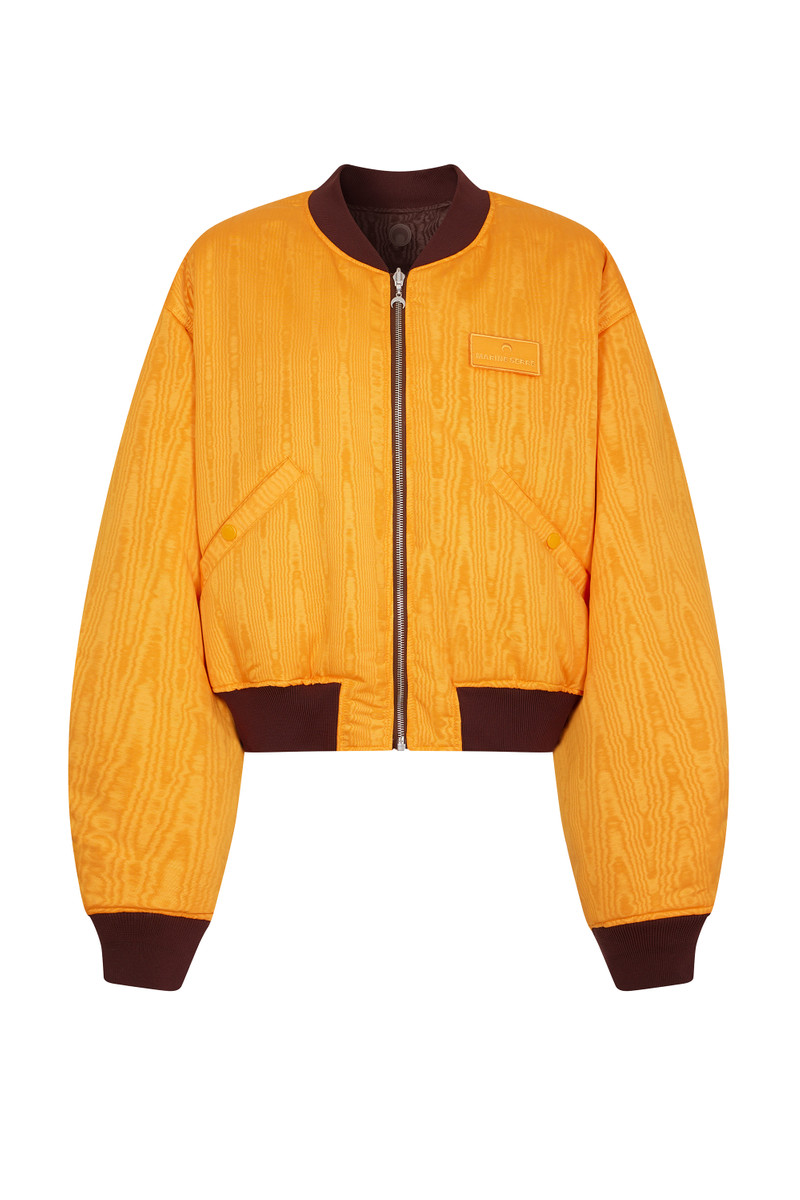 Regenerated Reversible Moire Bomber Jacket 1