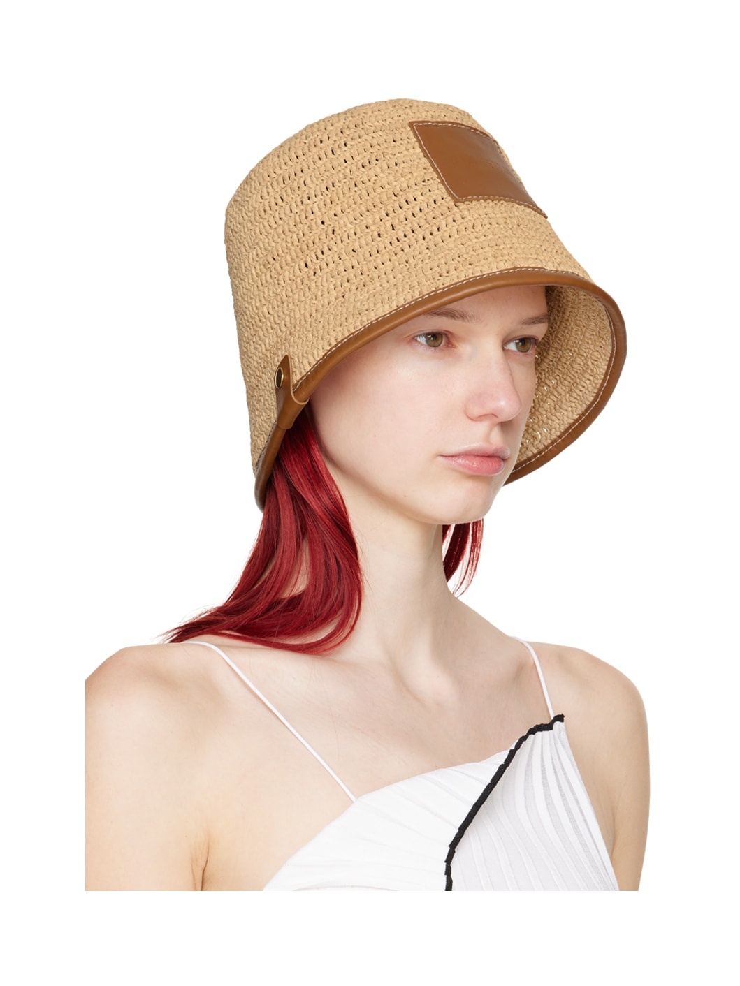 Beige & Tan Les Classiques 'Le bob Soli' Hat - 2