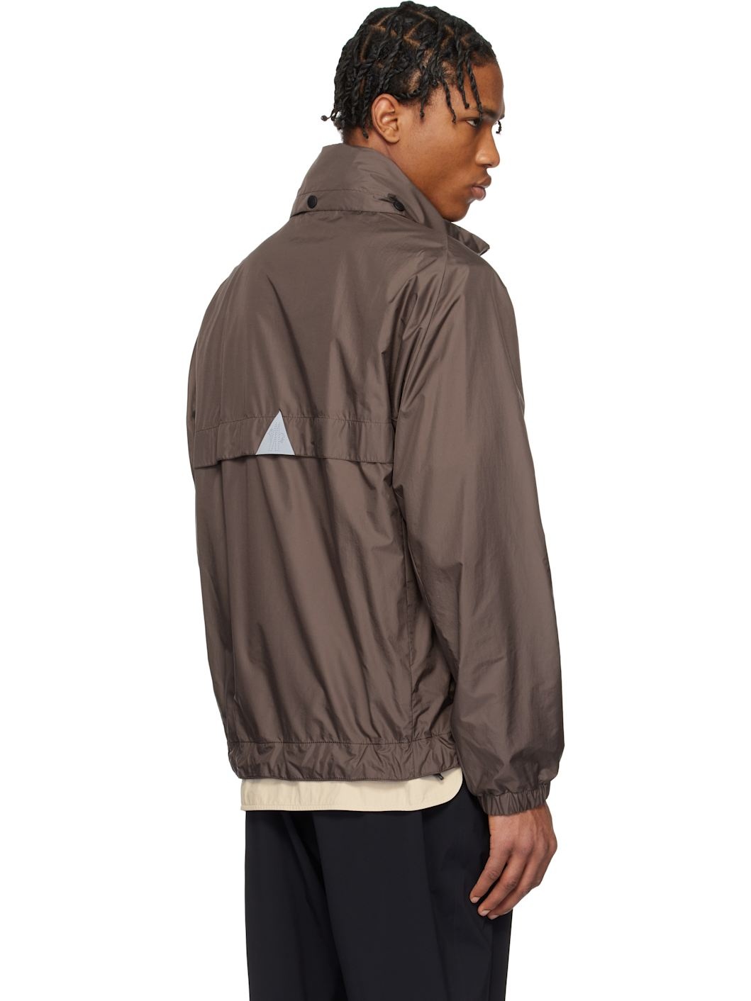 Brown Negara Packable Hooded Jacket - 3