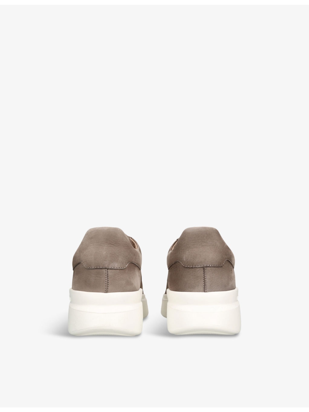 Fascia slip-on logo-embossed suede low-top trainers - 4