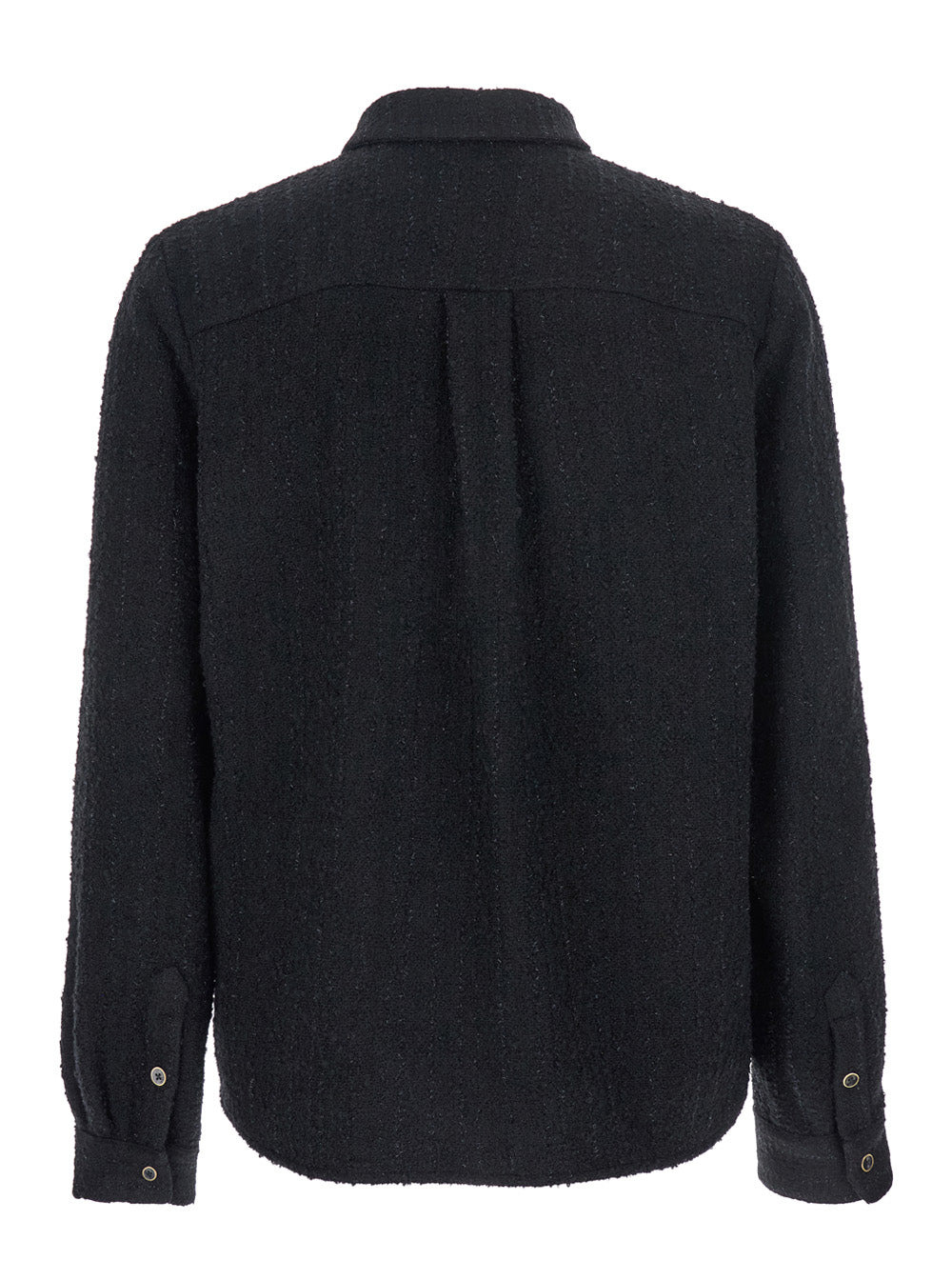 Amiri Men Black Shirt With Classic Collar And Logo Plaque On The Front In Fabric Man - 2