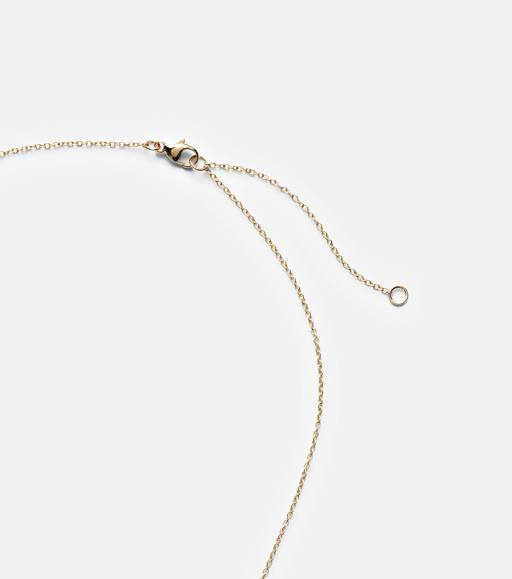 Perfect Pear 14kt gold lariat necklace with diamonds - 6