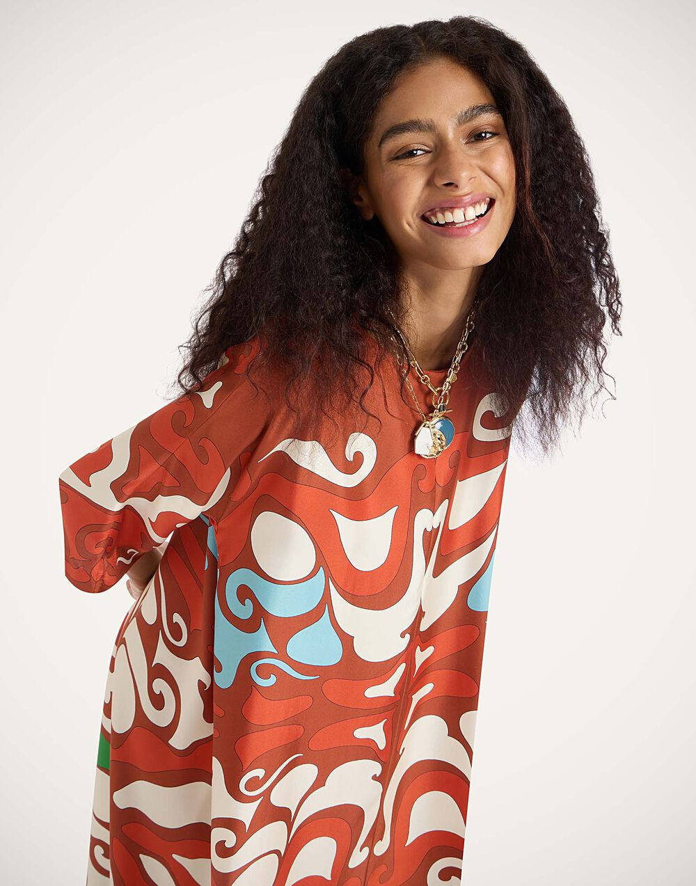 Muumuu Dress Round Neck - 7