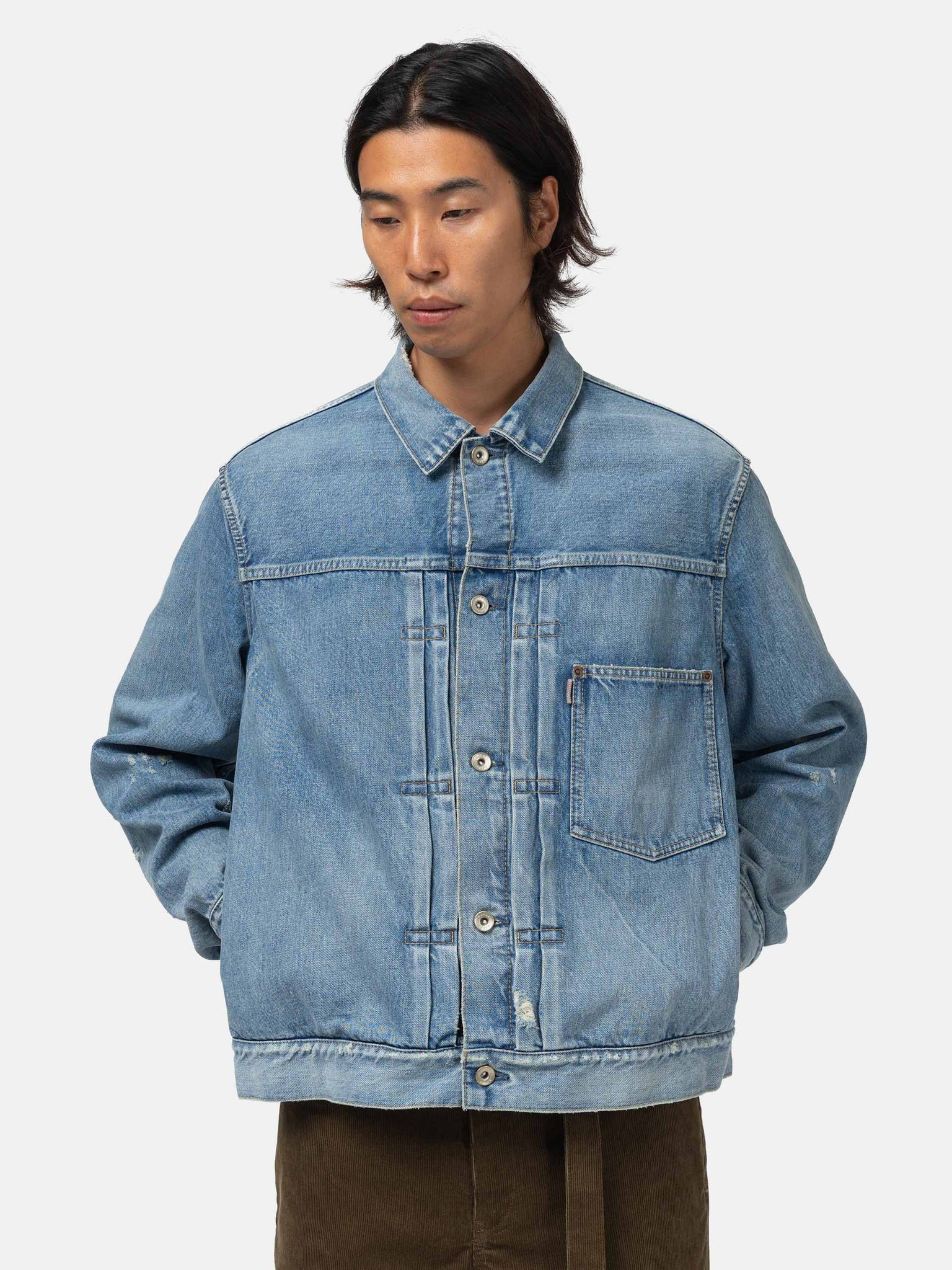 BEYONDEXX Denim Jacket Light Blue - 4