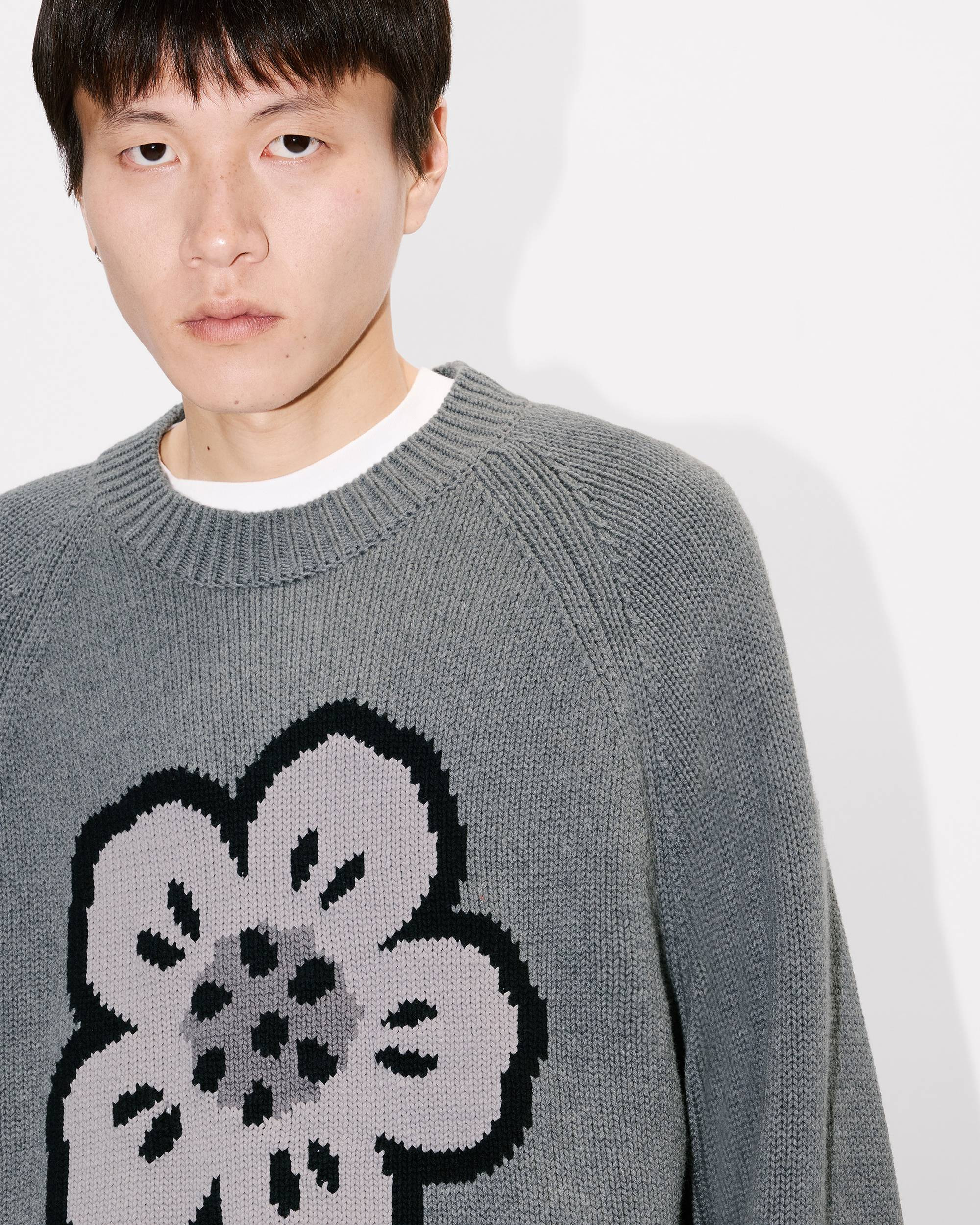 'Boke Flower' jumper in cotton wool - 6