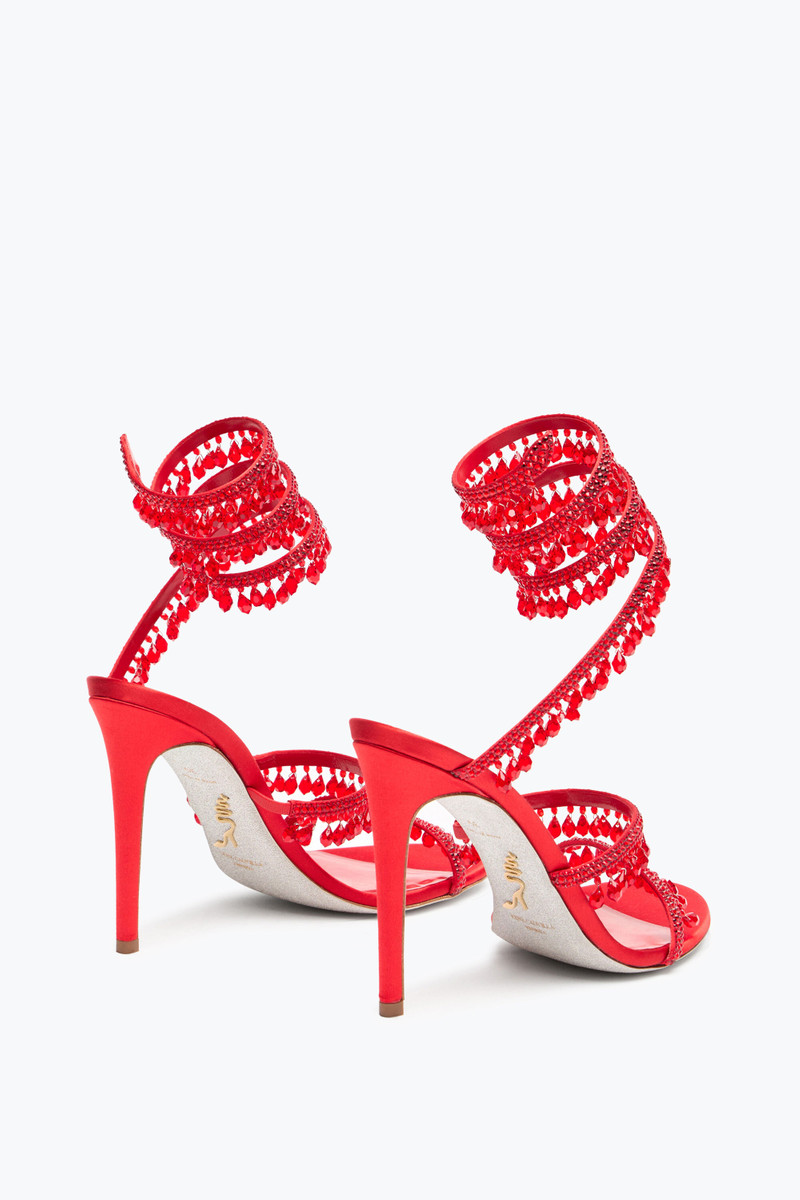 RENE CAOVILLA CHANDELIER RED SANDAL 105 outlook