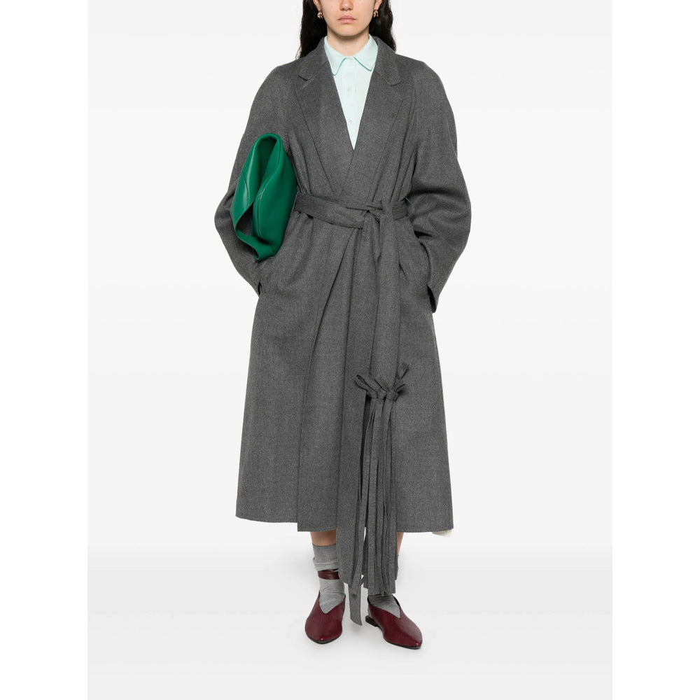 Carven Grey Coats - Single Breasted Coats Women - 3