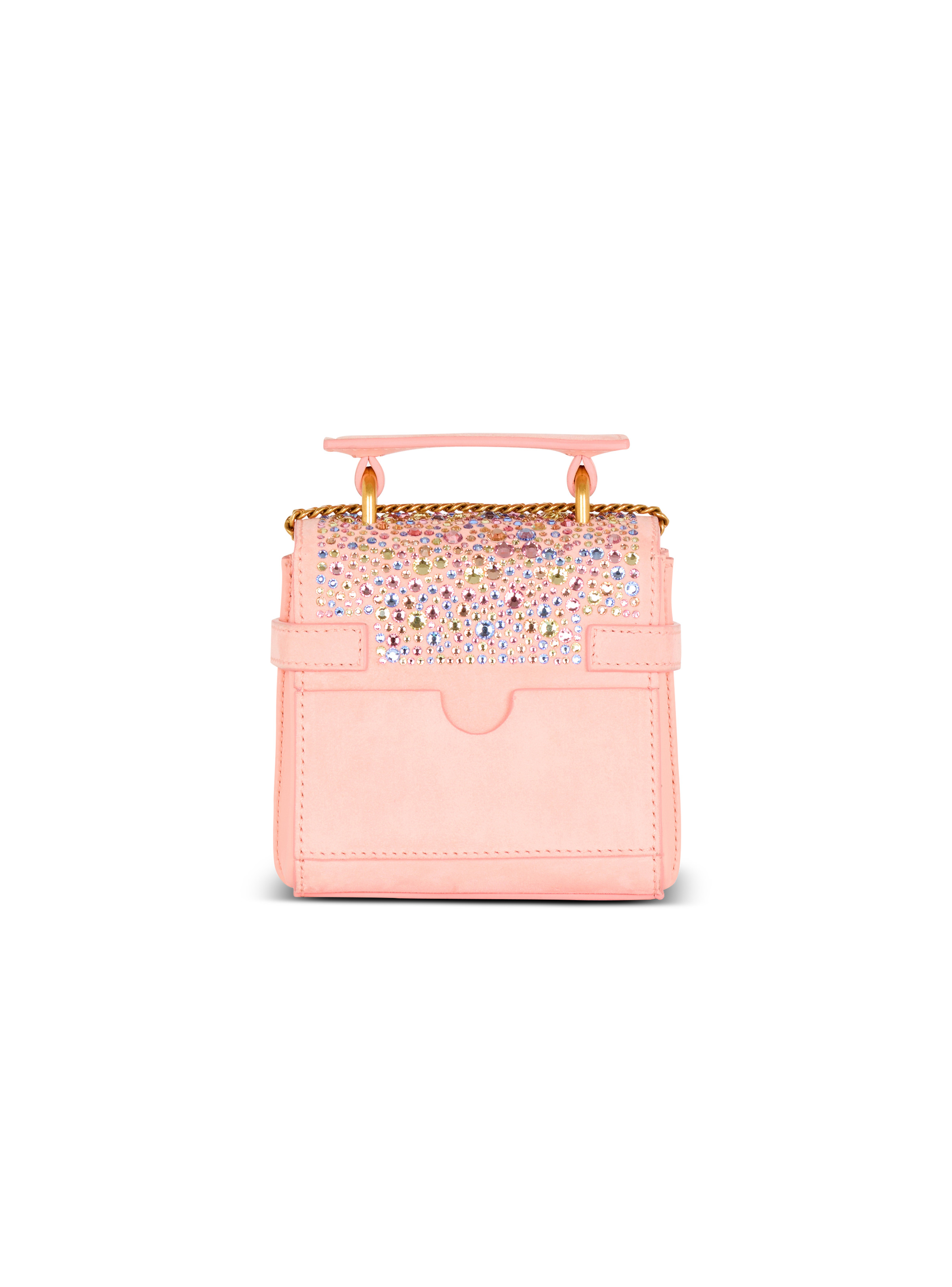 B-Buzz Mini 12 bag in suede and rhinestones - 4