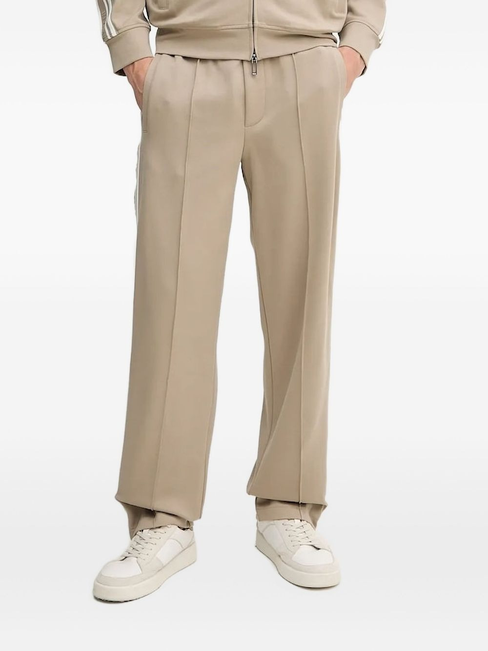 side-stripe track pants - 1
