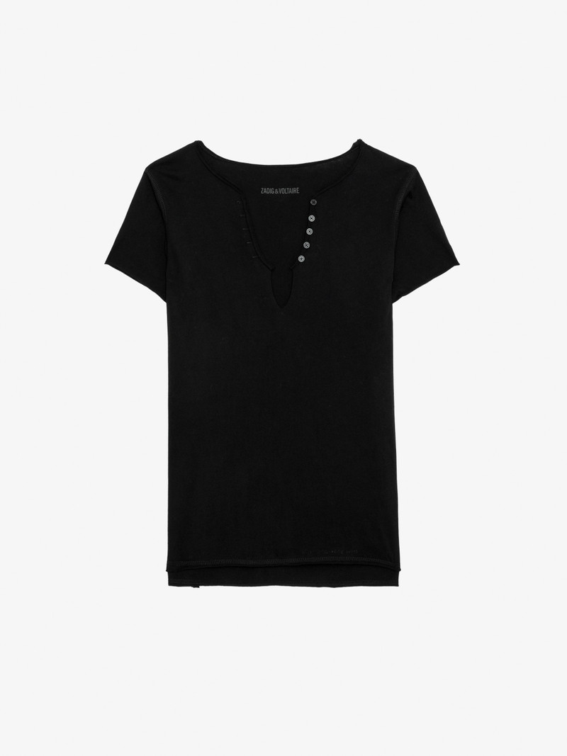 Tuni Diamante Wings Henley T-shirt - 1