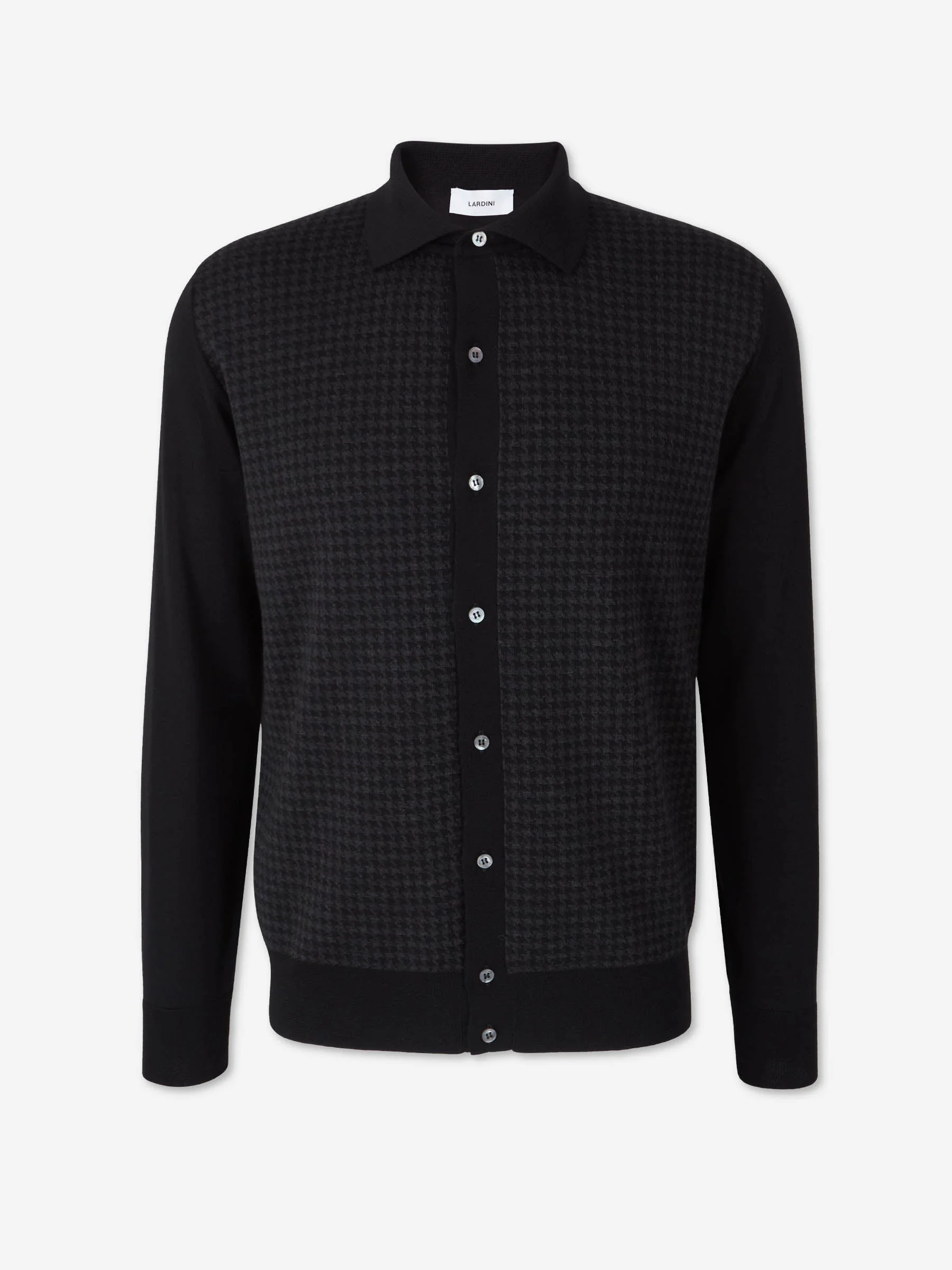 HOUNDSTOOTH KNIT SHIRT - 1