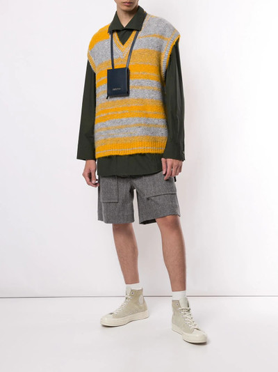 Wooyoungmi striped sweater vest outlook