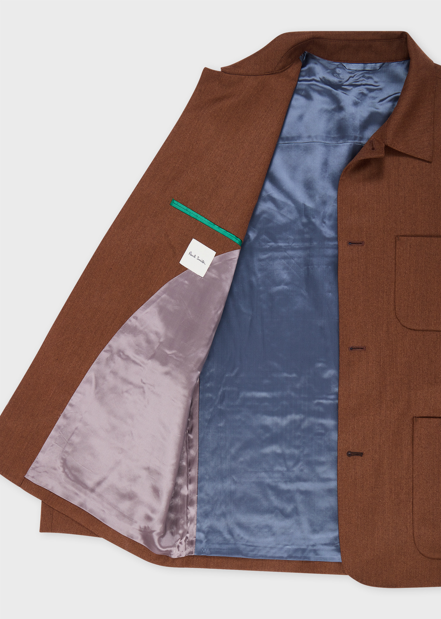 Cinnamon Overdyed Wool-Cashmere Flannel Work Jacket - 4