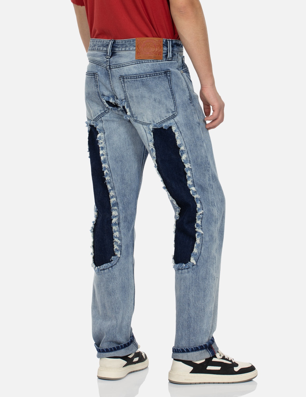 Distressed Daicock Straight Fit Washed Jeans - 7