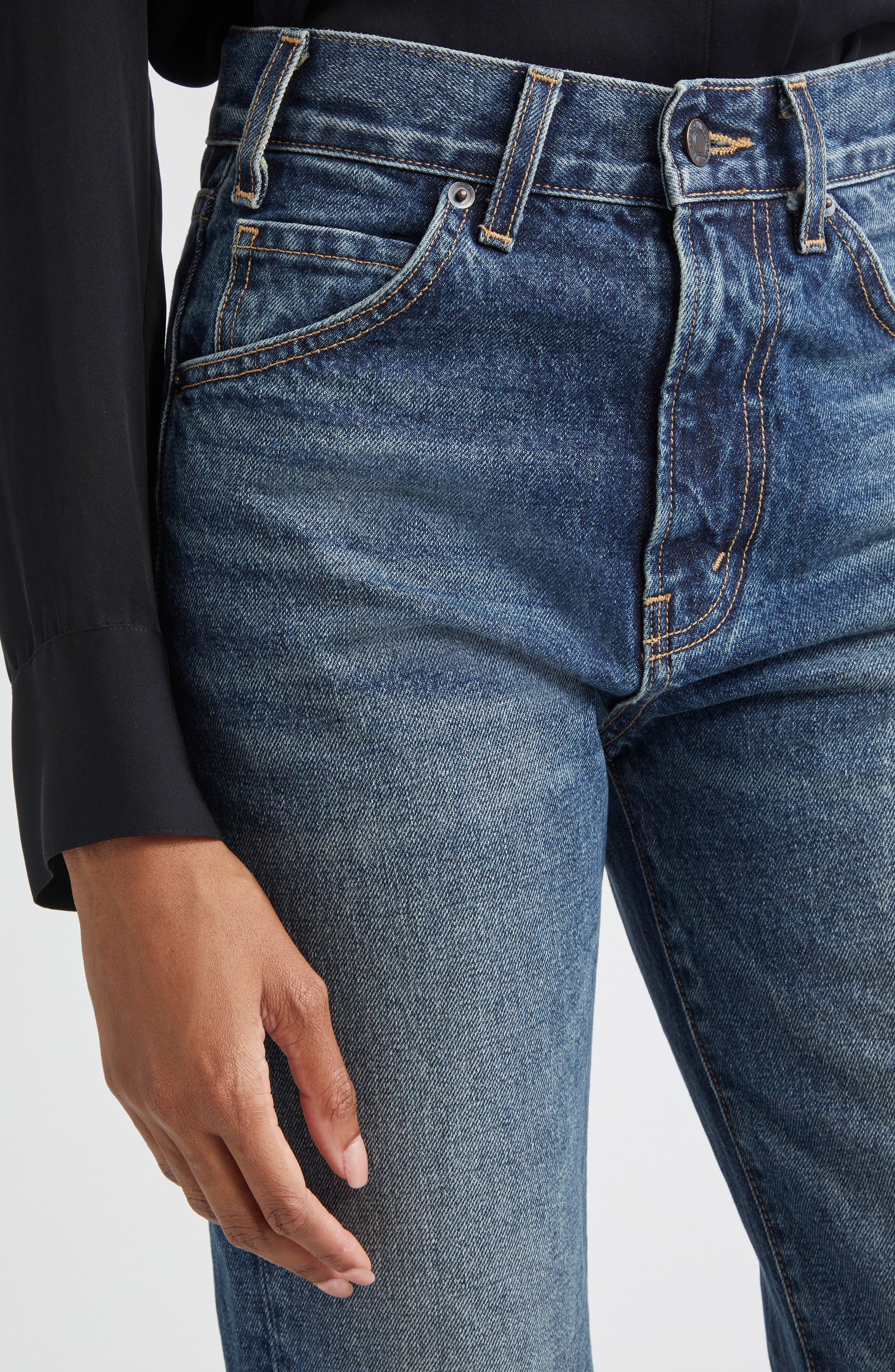 Nili Lotan Joan High Waist Jeans in Simon Wash at Nordstrom - 5