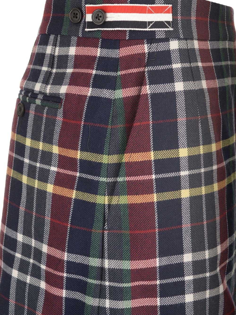 Tartan Mini Skirt Skirts Blue - 4