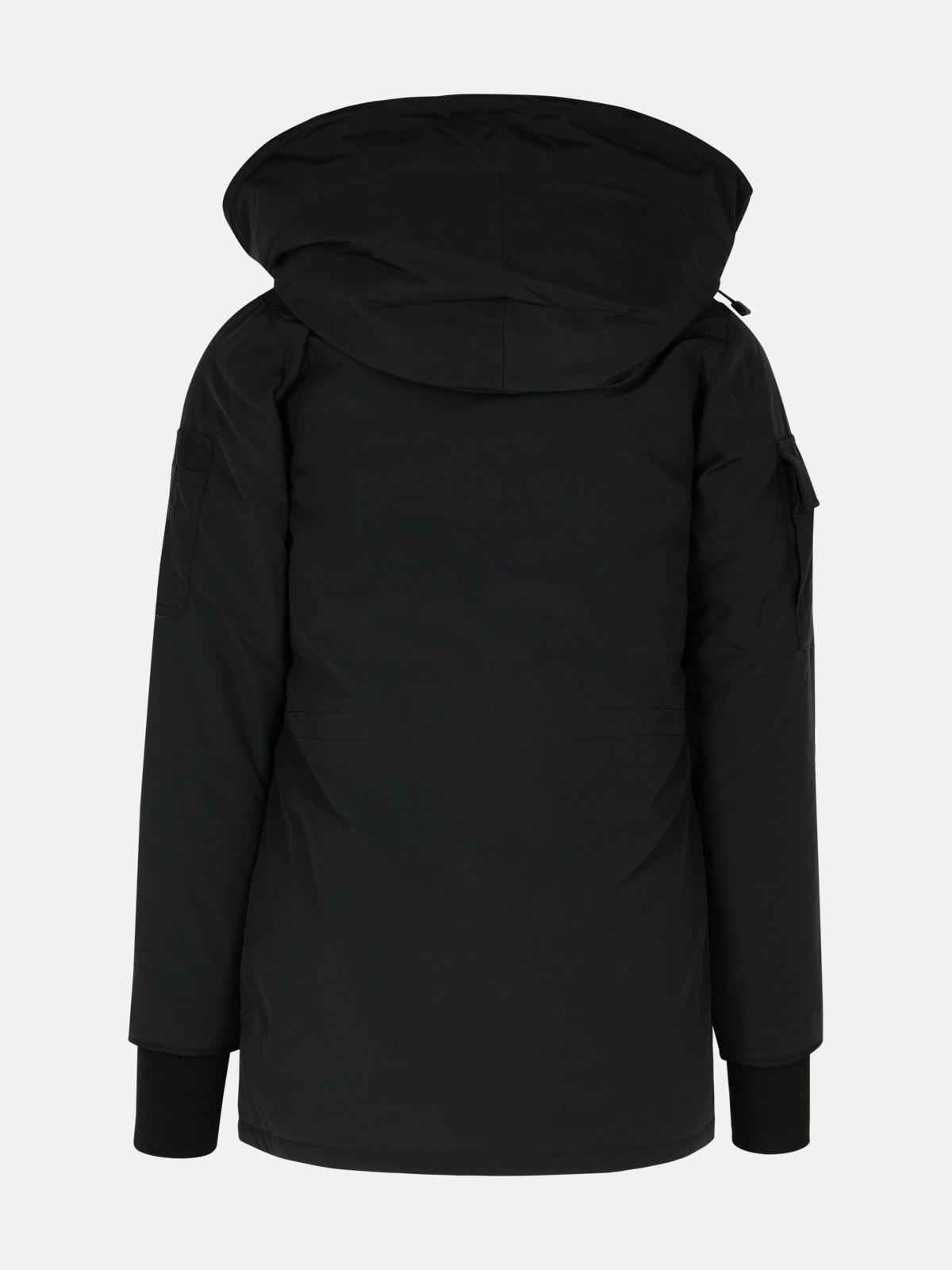 'EXPEDITION PR' BLACK POLYESTER BLEND PARKA - 3