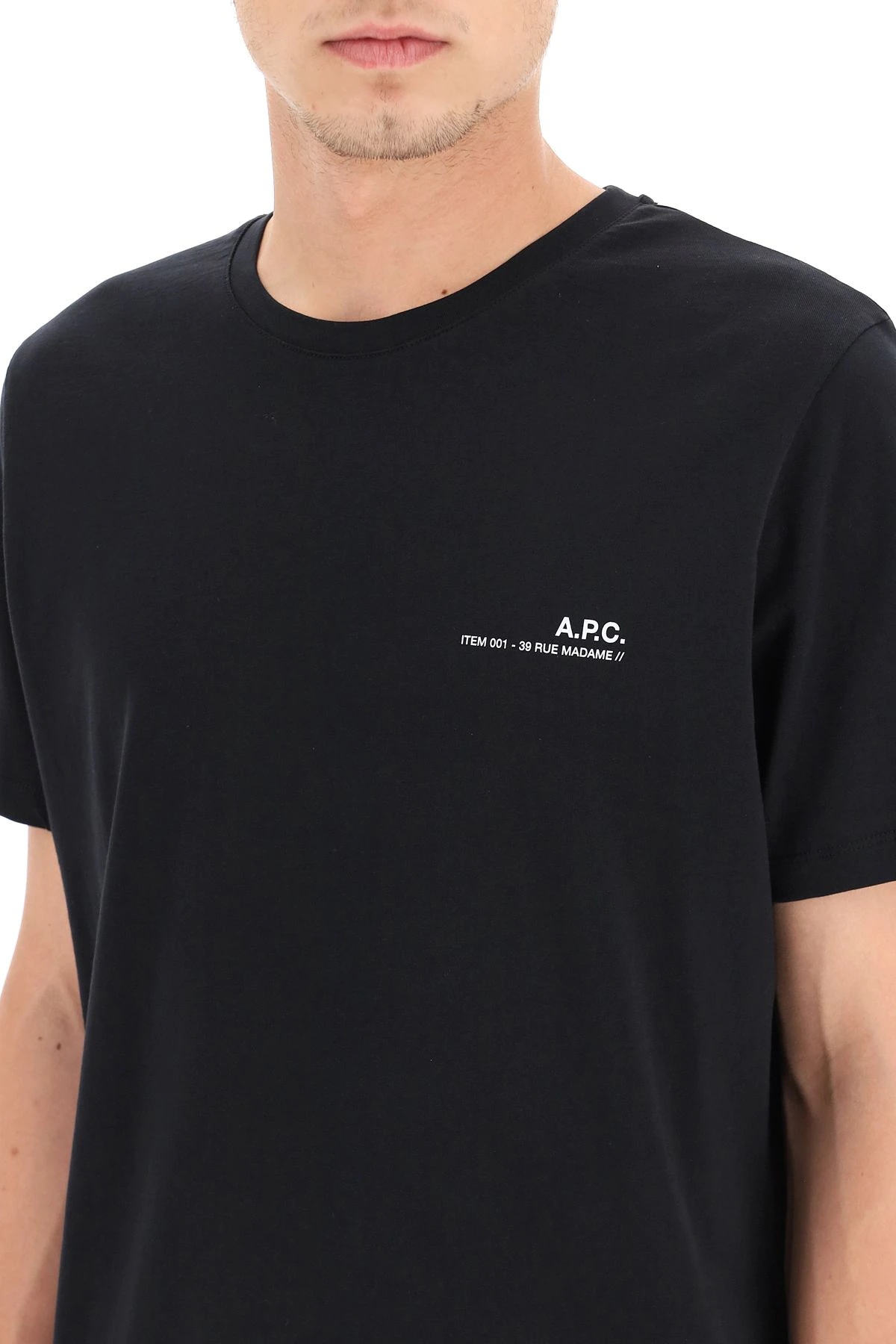 A.P.C. ITEM 001 LOGO PRINT T-SHIRT - 5