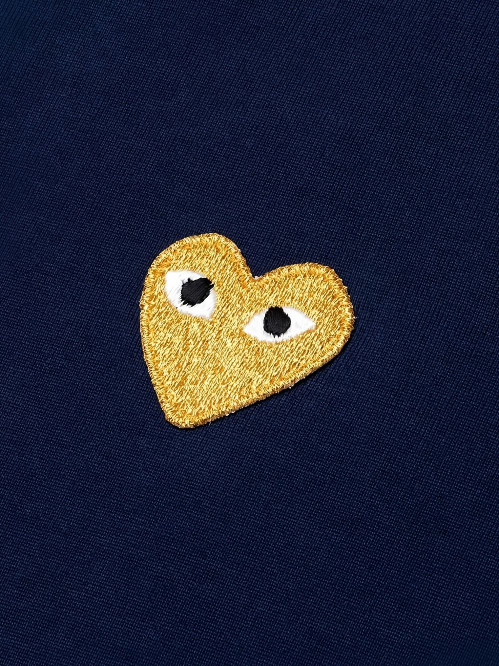 heart-patch cotton T-shirt - 4