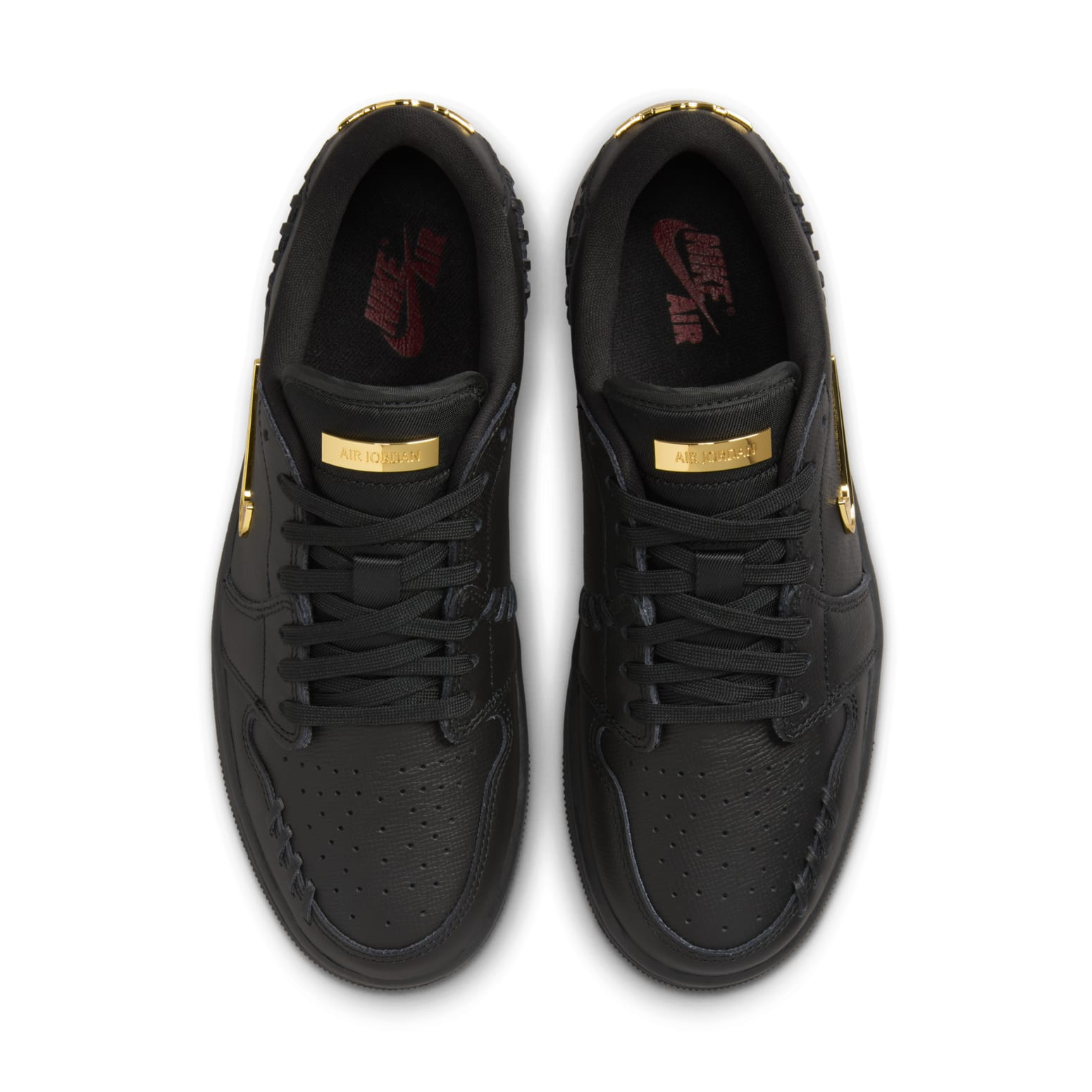 (WMNS) Air Jordan 1 Low Method of Make 'Black Metallic Gold' FN5032-007 - 3