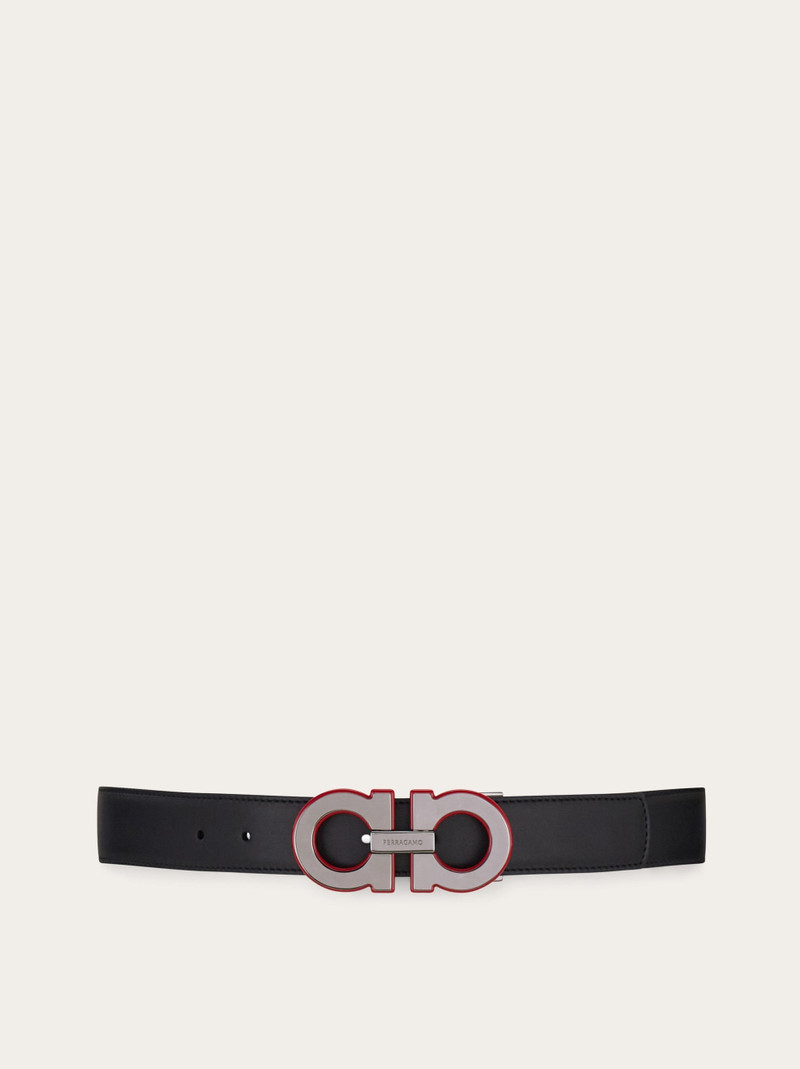 Reversible and adjustable Gancini belt 1