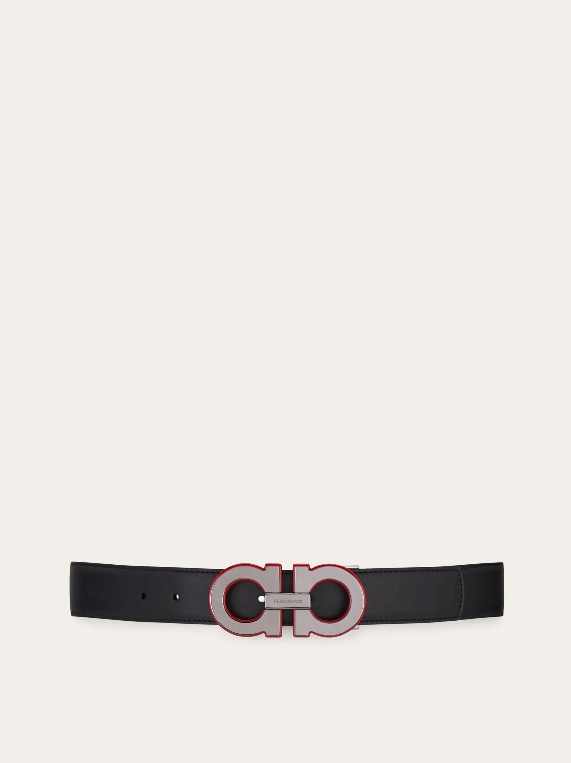 Reversible and adjustable Gancini belt - 1
