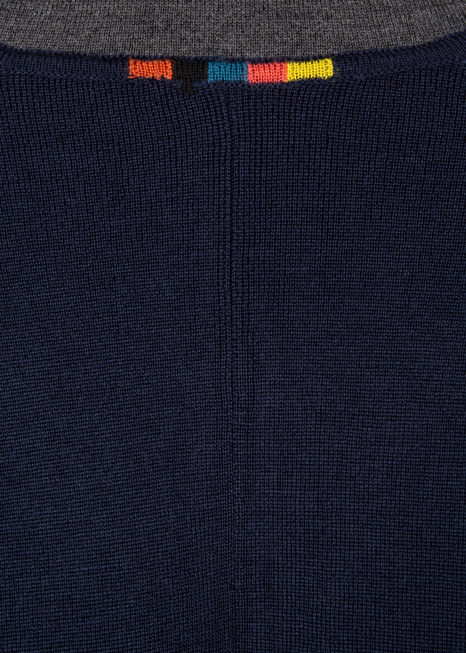 Dark Navy Merino Wool Cardigan Blazer - 3