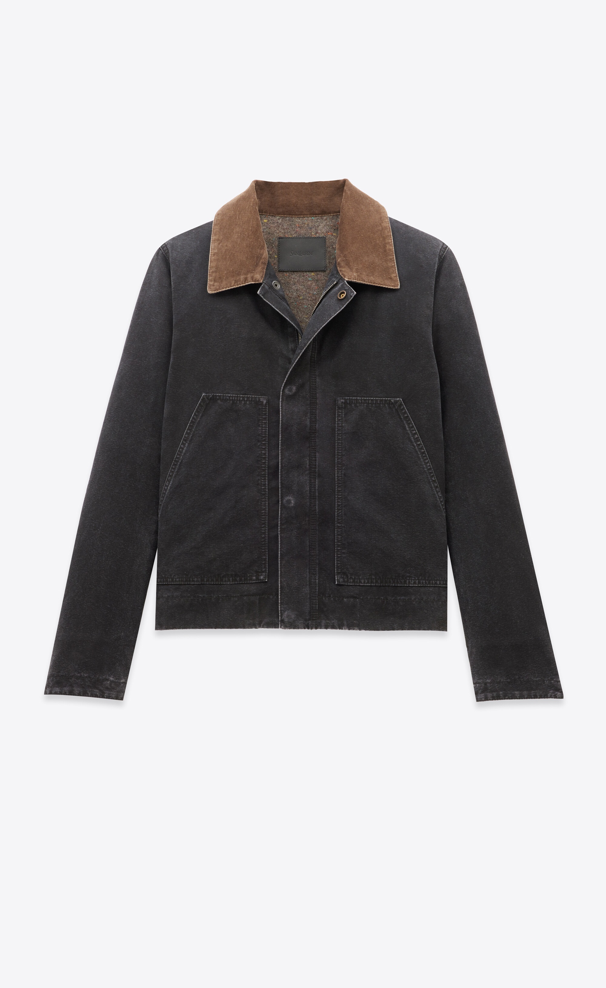 work jacket in cotton canvas and corduroy - 2