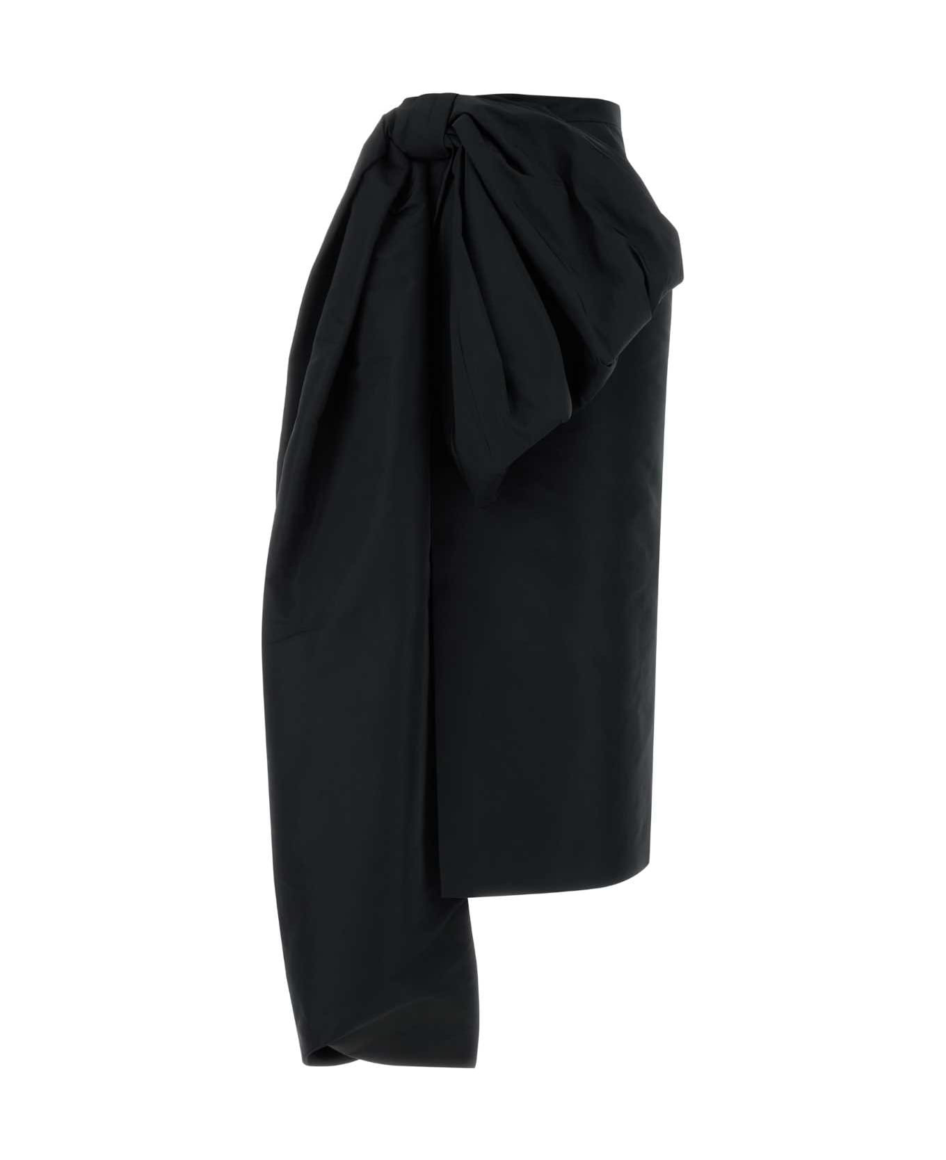 Black Faille Skirt - 1