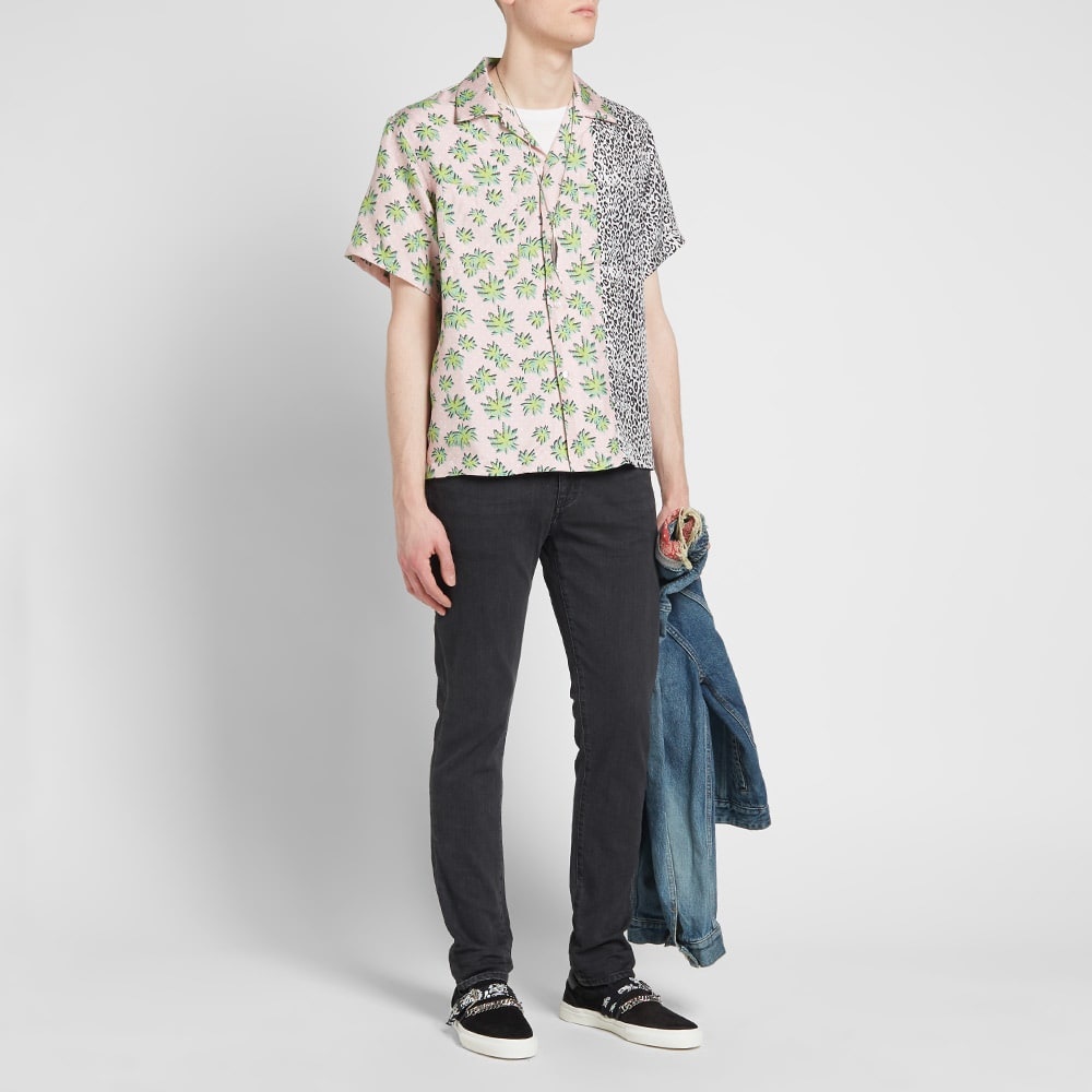 AMIRI Short Sleeve Split Palm Leopard Shirt - 6