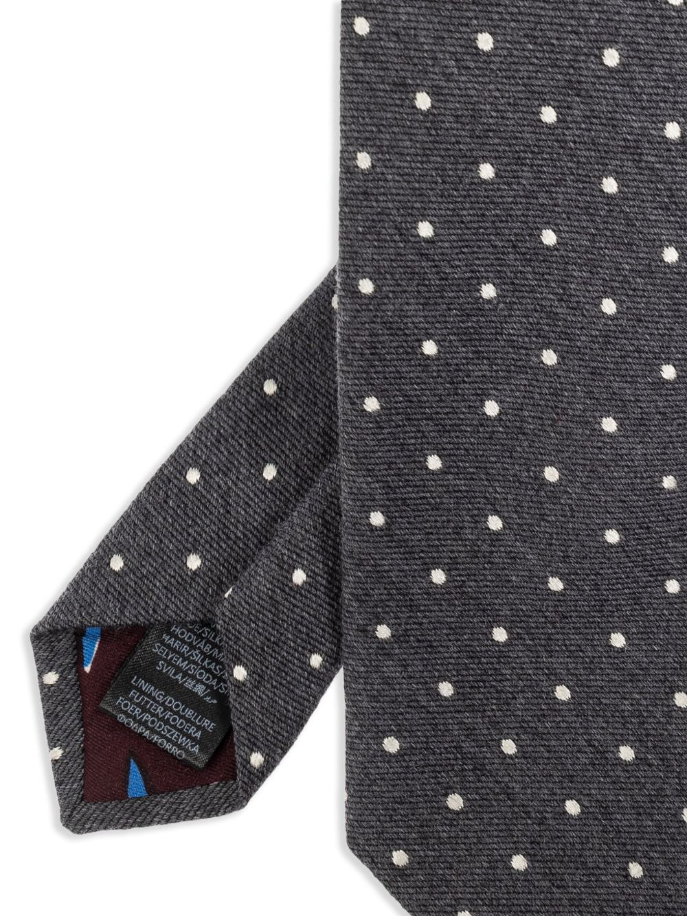 polka dot-print tie - 3