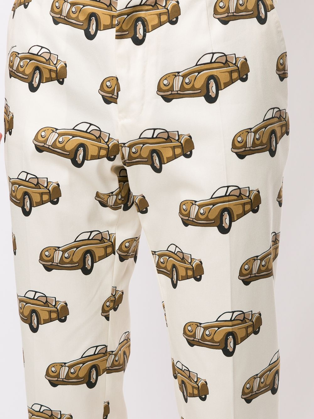 car-print cropped trousers - 5