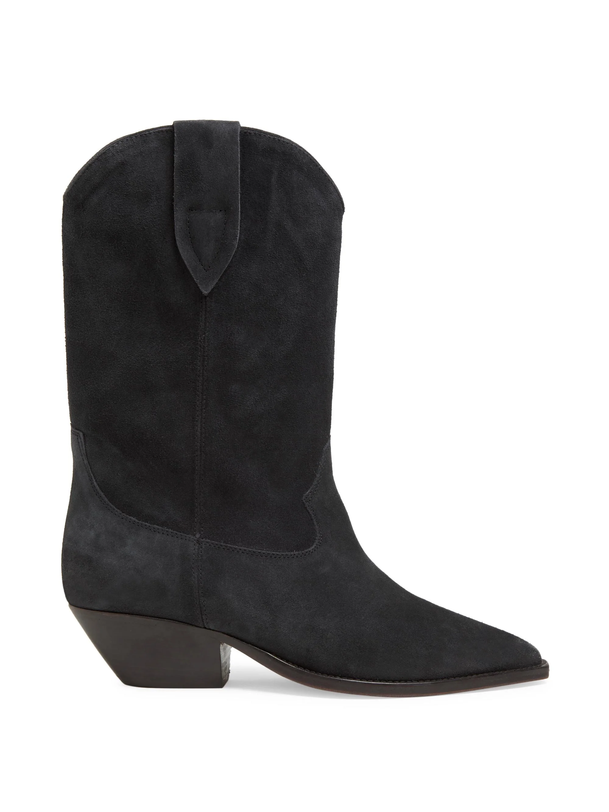 Women's Duerto 35MM Suede Cowboy Boots - Black - 1