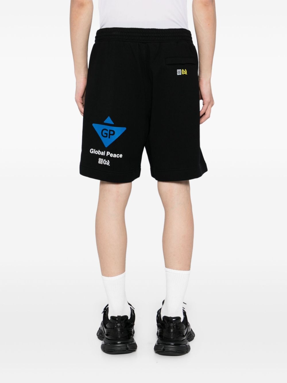 logo-embroidered shorts - 4