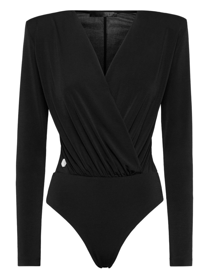 padded-shoulder bodysuit 1