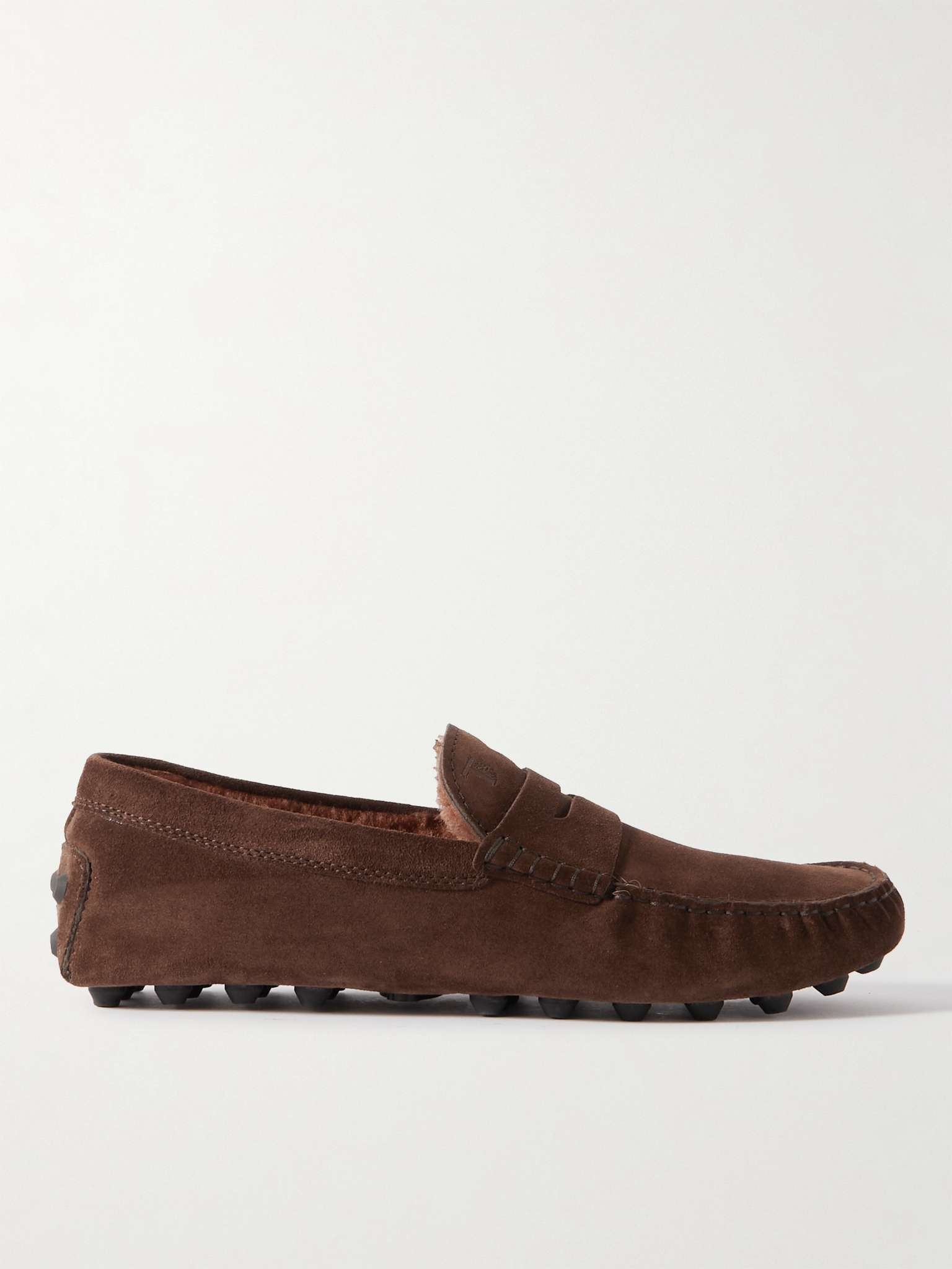 Gommino Shearling-Lined Driving Shoes - 1