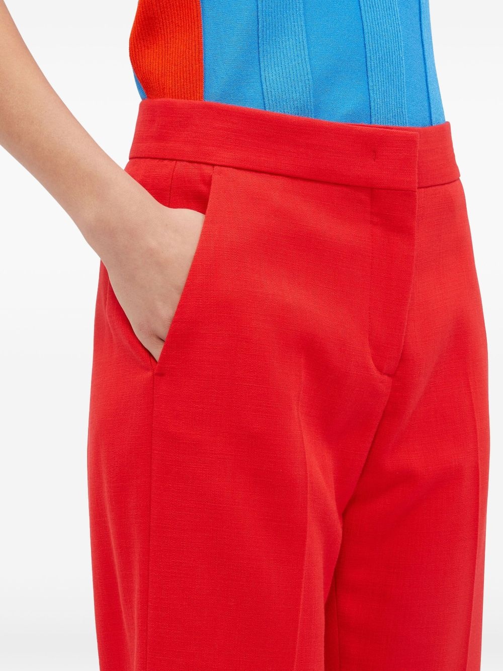 straight cropped trousers - 5