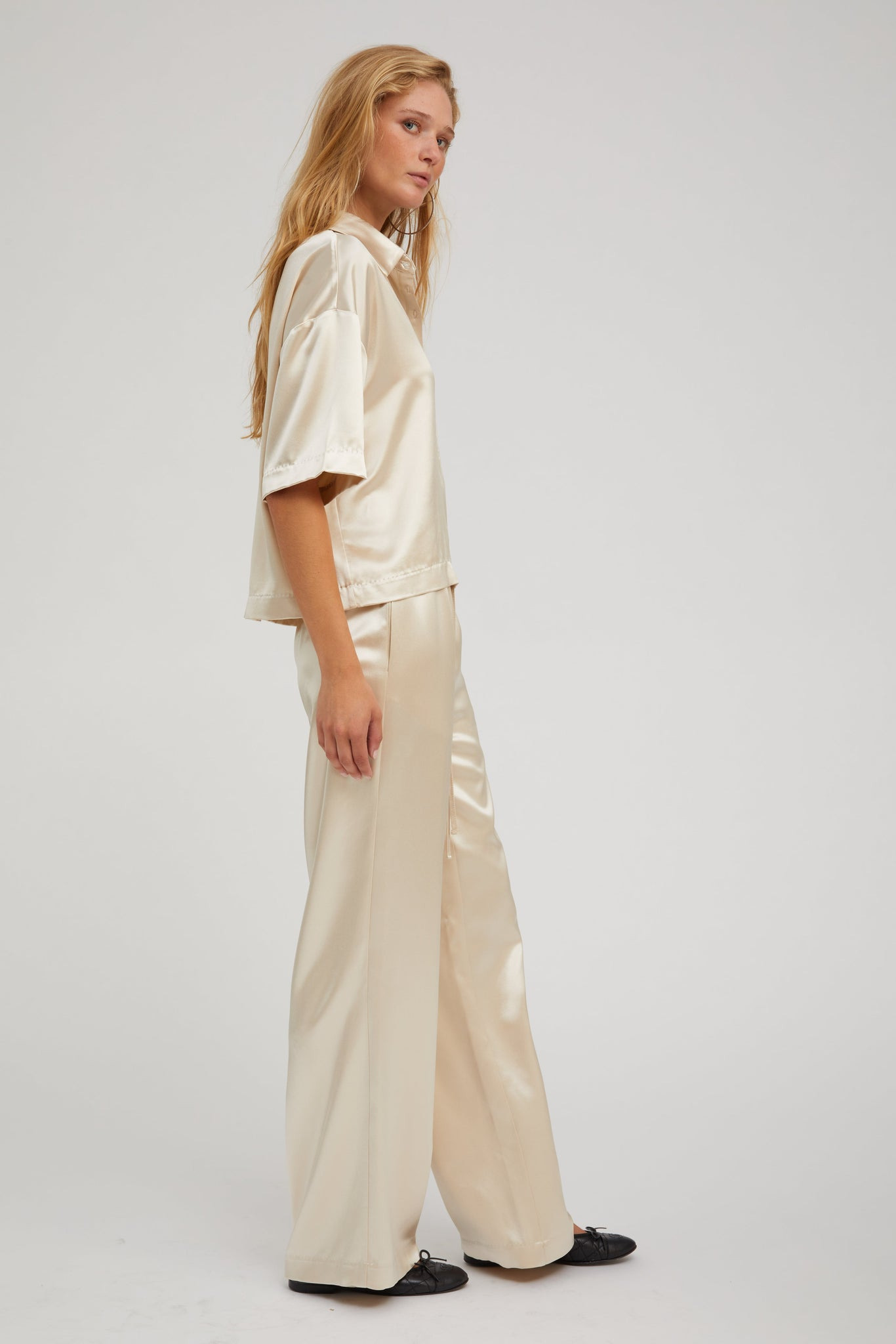 CHAMPAGNE SILK KAUAI PANTS - 6