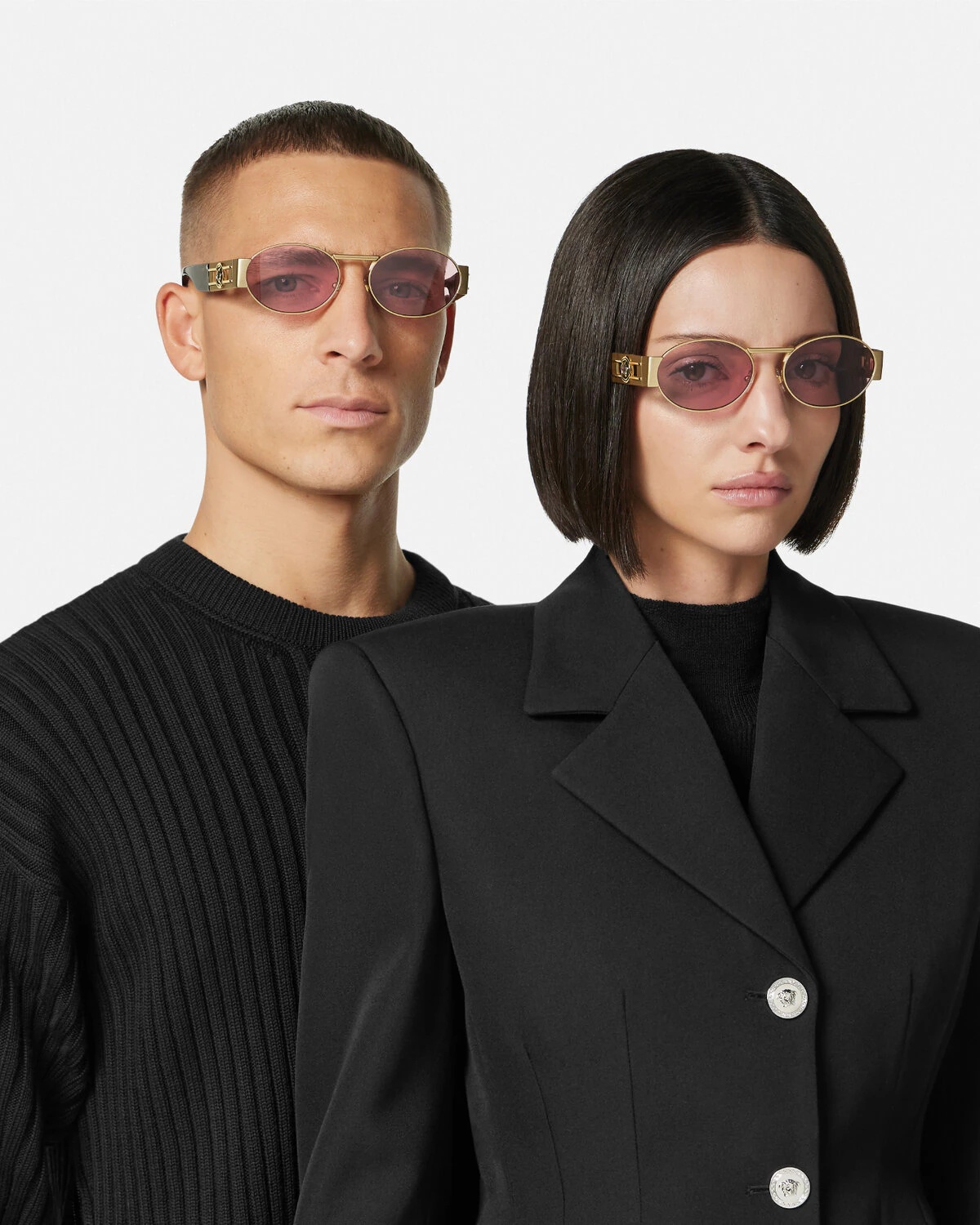 Medusa Deco Oval Sunglasses - 3