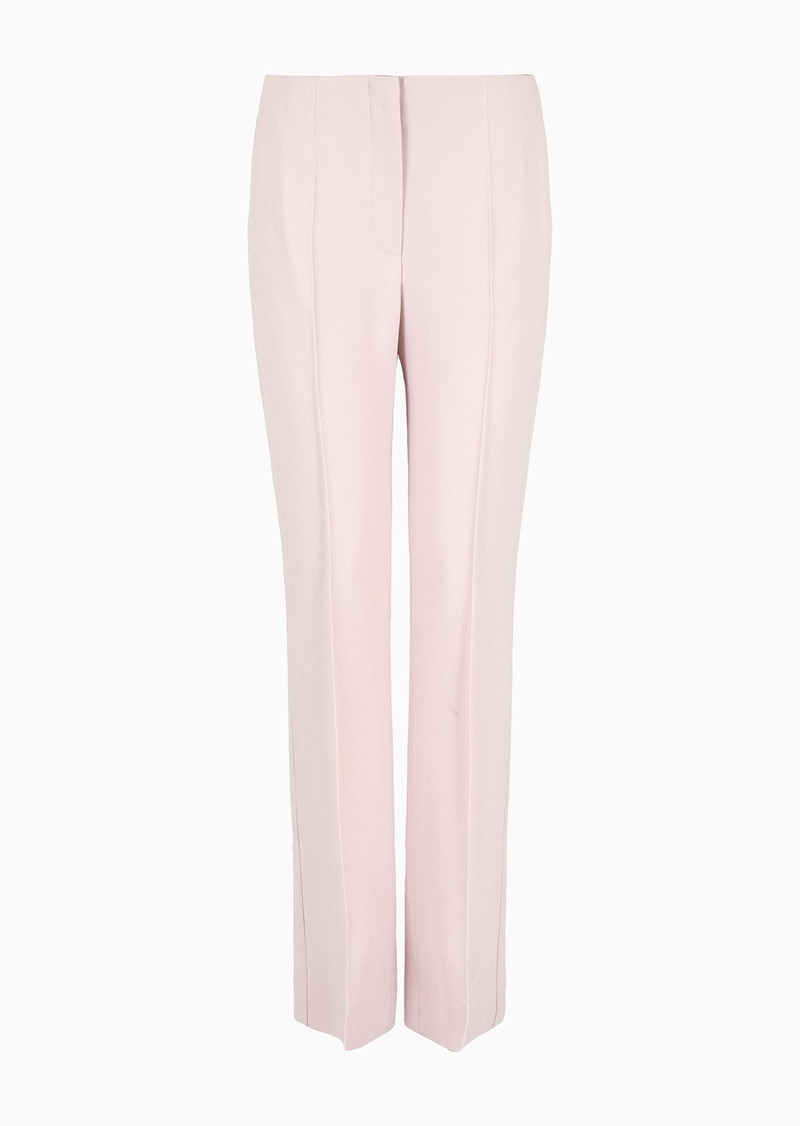Cady crêpe ribbed trousers 1