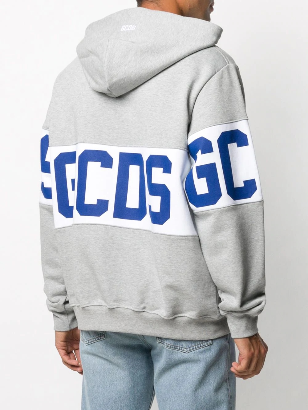 large logo patch hoodie - 4